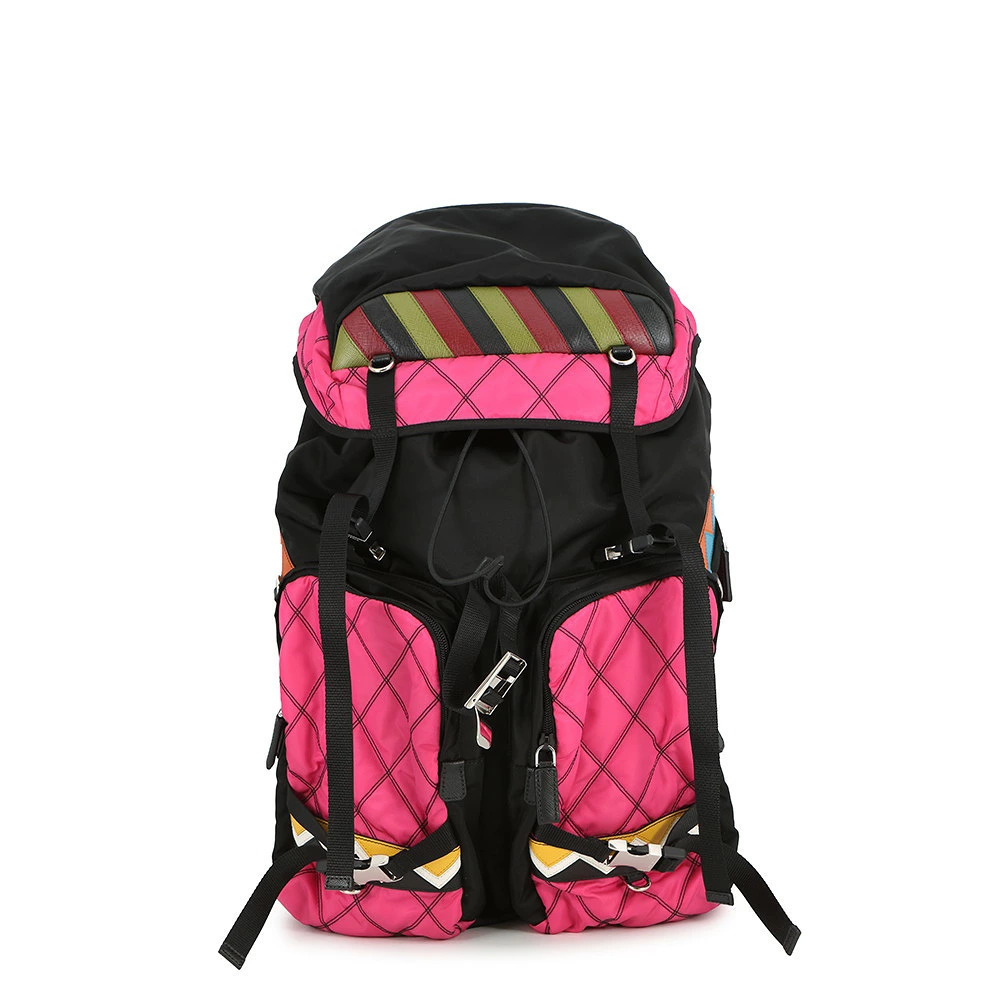 Prada Backpack Triangle Black Bag
